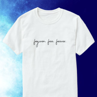 Anpassningsbar Text Forgiven Modern Script Christi T Shirt
