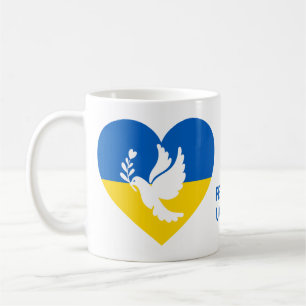 Anpassningsbar Text Fred i Ukraina Kaffemugg
