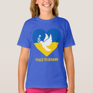 Anpassningsbar Text Fred i Ukraina T Shirt