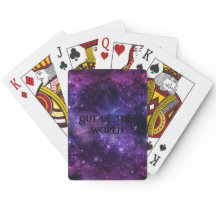 Anpassningsbar Text Galaxy Nebula-uppspelningskort