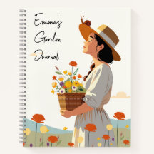 Anpassningsbar Text Garden Journal