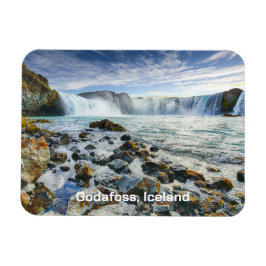 Anpassningsbar Text Godafoss Waterfalls, Island Magnet