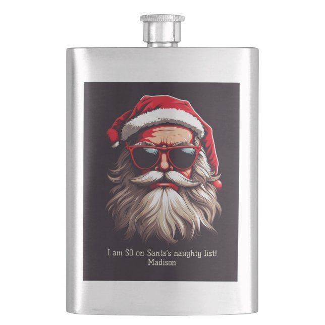 Anpassningsbar Text Grumpy Santa Fickplunta (Framsidan)