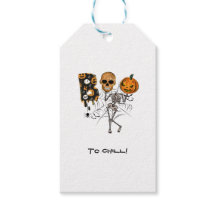 Anpassningsbar Text Halloween Pumpkin Skeleton Boo