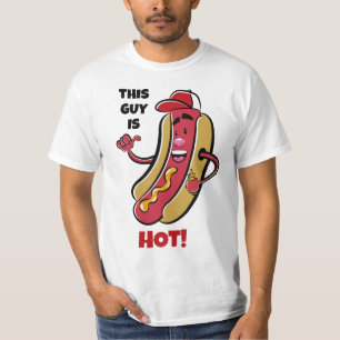 Anpassningsbar Text Hett Hund T-Shirt