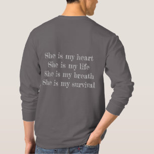 Anpassningsbar text i kärlek min flickvän, underba t shirt