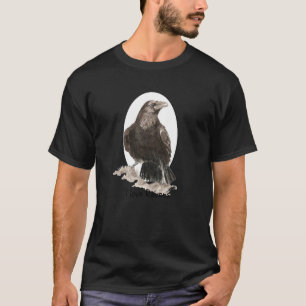 Anpassningsbar Text I kärlek Ravens, Bird, Nature, T-shirt
