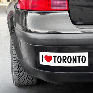 Anpassningsbar Text I Kärlek Toronto Bildekal