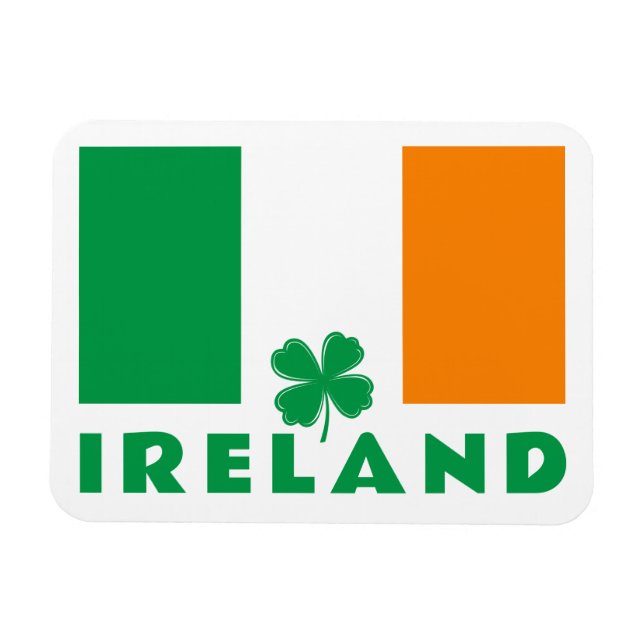 Anpassningsbar Text Irland Magnet (Horisontell)