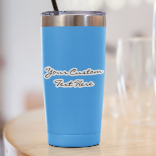 Anpassningsbar Text-isolerad Tumbler Decal-etikett Klistermärken