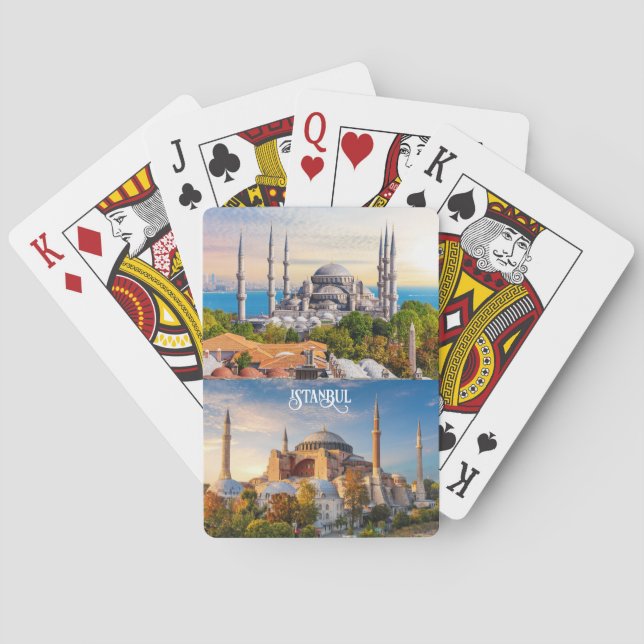 Anpassningsbar Text Istanbul Casinokort (Baksidan)