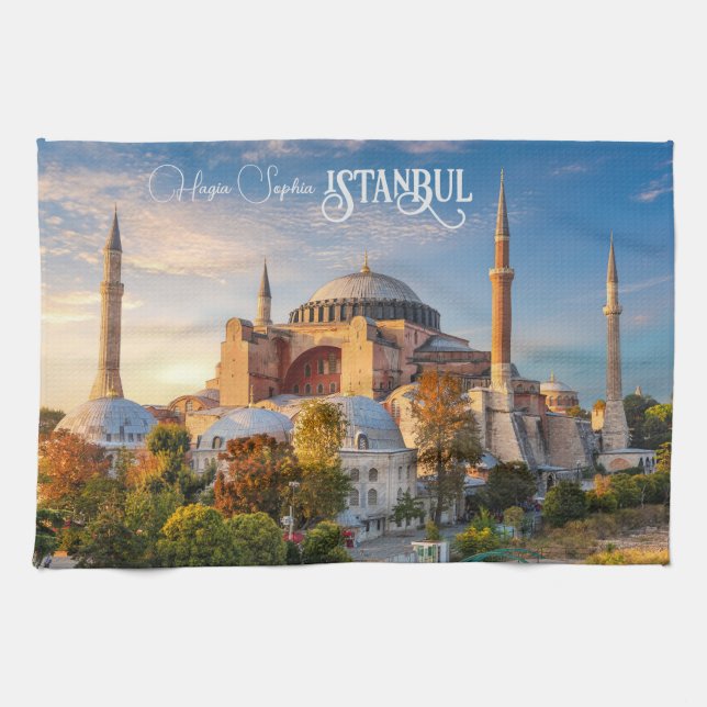 Anpassningsbar Text Istanbul Kökshandduk (Horisontell)
