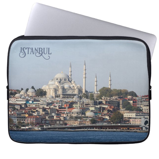 Anpassningsbar Text Istanbul Laptop Fodral (Framsidan)
