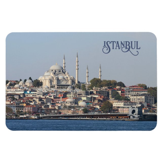 Anpassningsbar Text Istanbul Magnet (Horisontell)