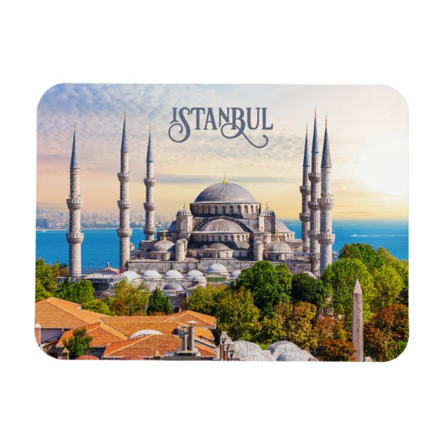 Anpassningsbar Text Istanbul Magnet (Horisontell)