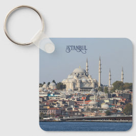 Anpassningsbar Text Istanbul Nyckelring