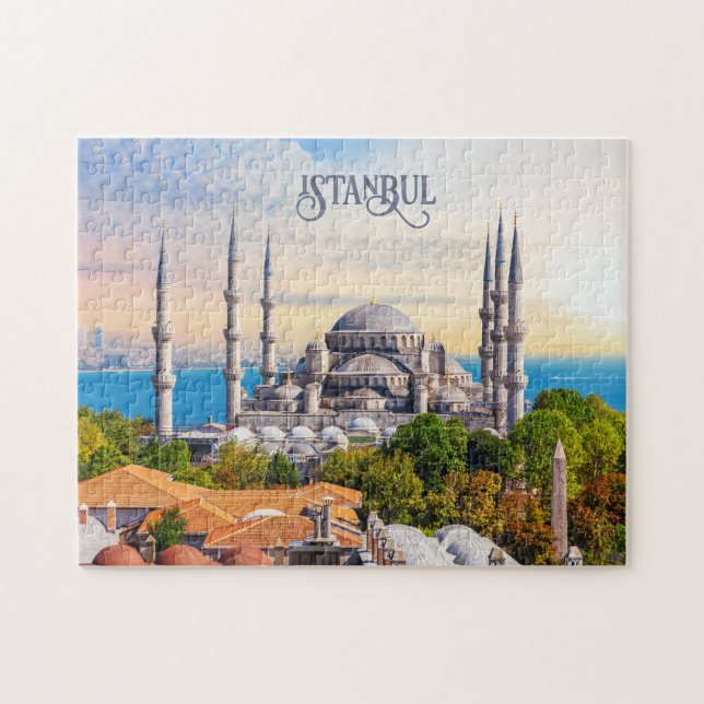 Anpassningsbar Text Istanbul Pussel (Horisontell)