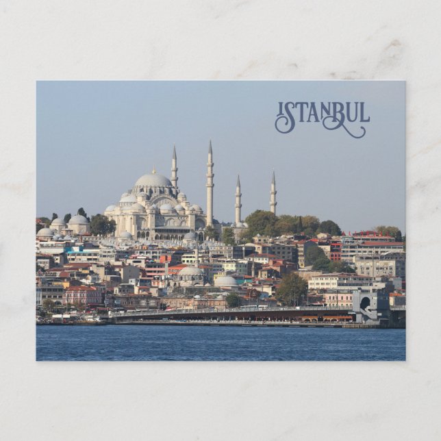 Anpassningsbar Text Istanbul vykort (Framsida)