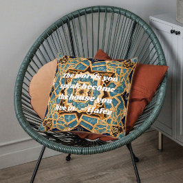 Anpassningsbar Text Khatam Marquetry Iranian Art G Kudde