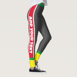 Anpassningsbar text l Elegant öga fångstträning l  Leggings