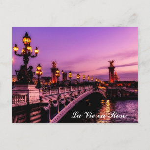 Anpassningsbar Text La Vie en Ro Seine Paris Frank Vykort