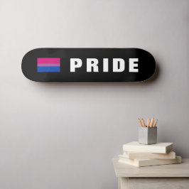 Anpassningsbar Text LGBTQ Rainbow Bisexual Pride F Mini Skateboard Bräda 18,5 Cm