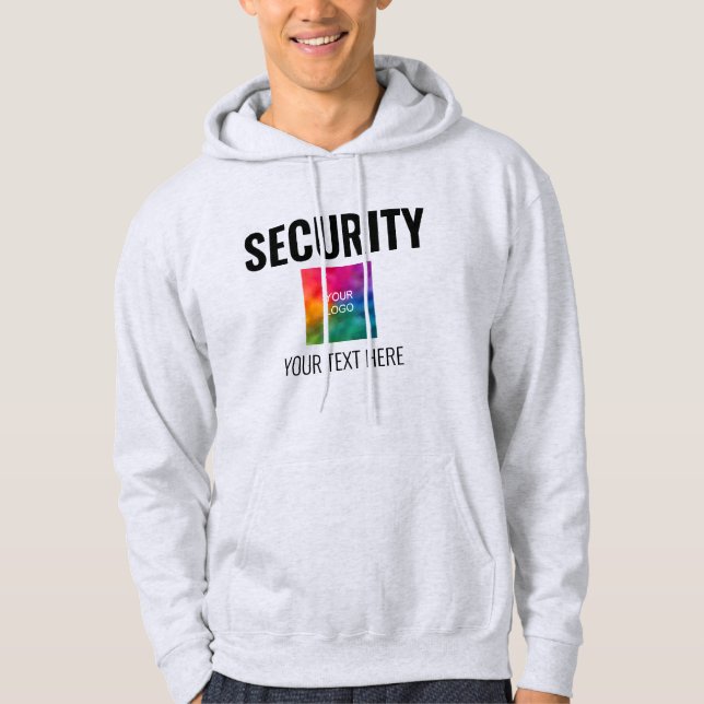 Anpassningsbar Text Logotyp Dubbla Sida Manar Mode Hoodie (Framsida)