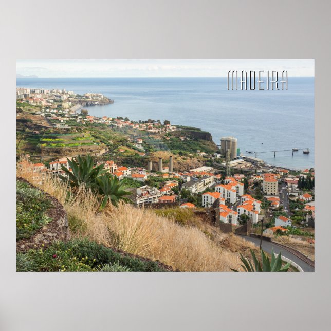 Anpassningsbar Text Madeira Portugal Poster (Framsidan)