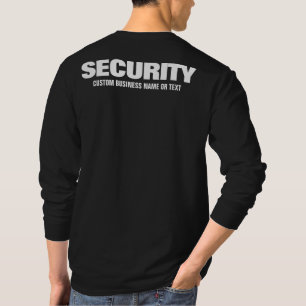 Anpassningsbar Text Manar säkerhetsbesättningsmedl T Shirt