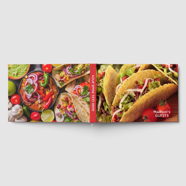 Anpassningsbar Text Mexikanska maten Gästböcker (Full)