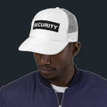 Anpassningsbar Text Modern Unisex Womens Manar Sec Keps<br><div class="desc">Anpassningsbar Lägg till Logotyp för bildföretag Här Modern Elegant Template Manar Women's Unisex Security Member Black White Baseball Cap / Truckerkeps.</div>