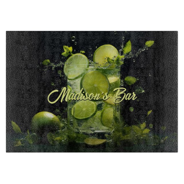 Anpassningsbar Text Mojito Cocktail (Framsidan)
