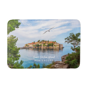 Anpassningsbar Text Montenegro Badrumsmatta