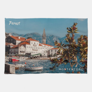Anpassningsbar Text Montenegro Kökshandduk
