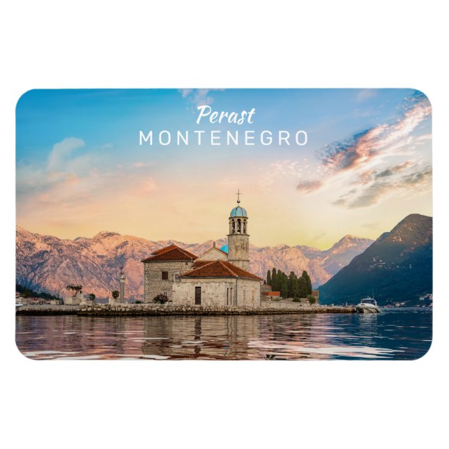 Anpassningsbar Text Montenegro Magnet (Horisontell)