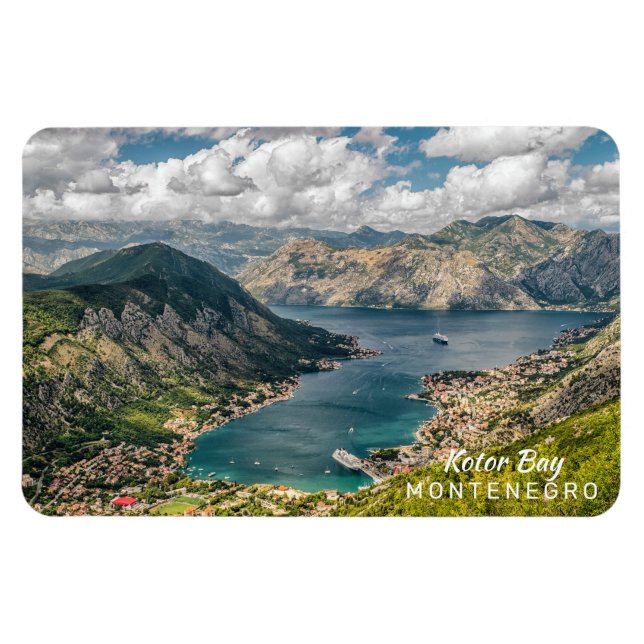 Anpassningsbar Text Montenegro Magnet (Horisontell)