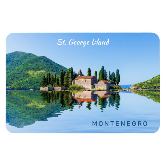 Anpassningsbar Text Montenegro Magnet (Horisontell)