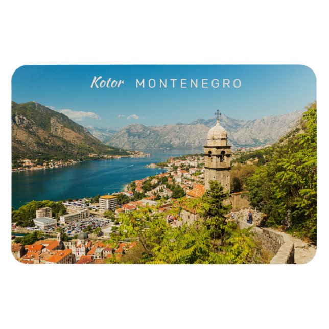 Anpassningsbar Text Montenegro Magnet (Horisontell)