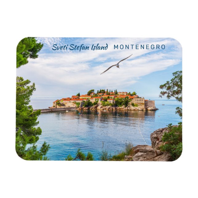 Anpassningsbar Text Montenegro Magnet (Horisontell)