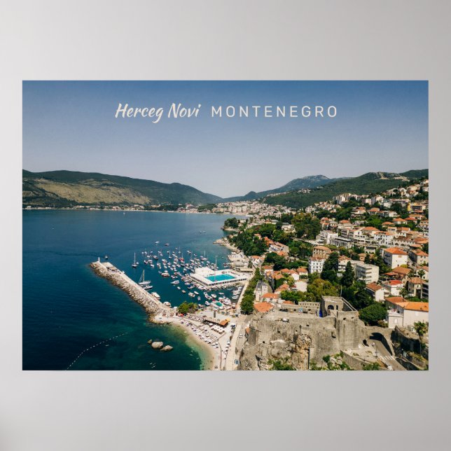 Anpassningsbar Text Montenegro Poster (Framsidan)