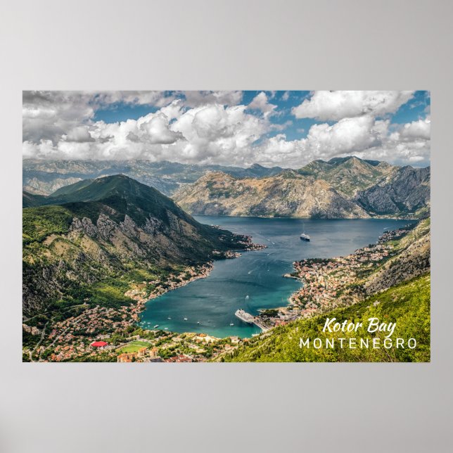 Anpassningsbar Text Montenegro Poster (Framsidan)