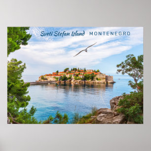 Anpassningsbar Text Montenegro Poster