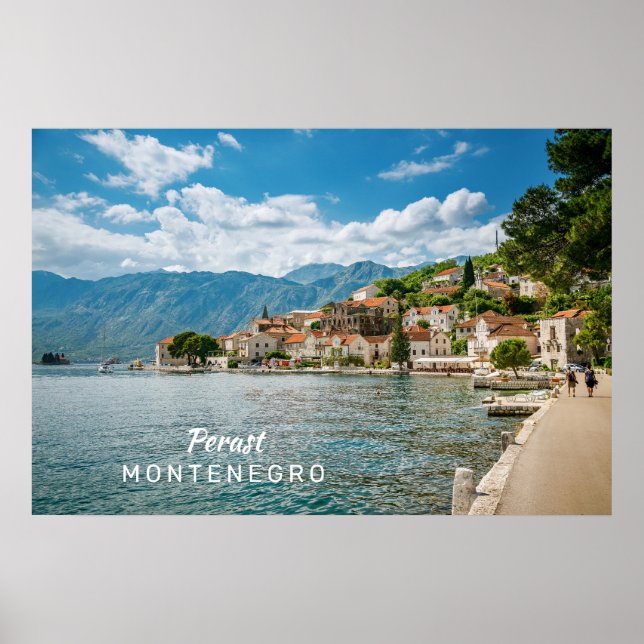 Anpassningsbar Text Montenegro Poster (Framsidan)