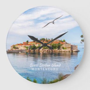 Anpassningsbar Text Montenegro Stor Klocka