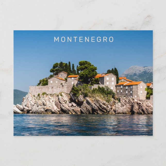Anpassningsbar Text Montenegro Vykort (Framsida)