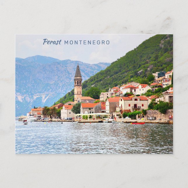 Anpassningsbar Text Montenegro Vykort (Framsida)