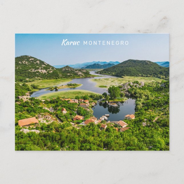 Anpassningsbar Text Montenegro Vykort (Framsida)