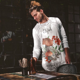 Anpassningsbar Text Mushroom Älskare Apron