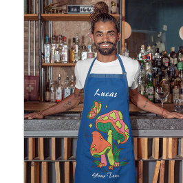 Anpassningsbar Text Mushroom Älskare Apron
