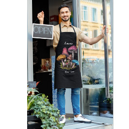 Anpassningsbar Text Mushroom Älskare Apron